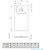 Radaway Kyntos F brodzik 210x80cm czarny HKF21080-54